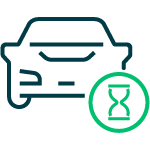 Icono de carro para uso temporal